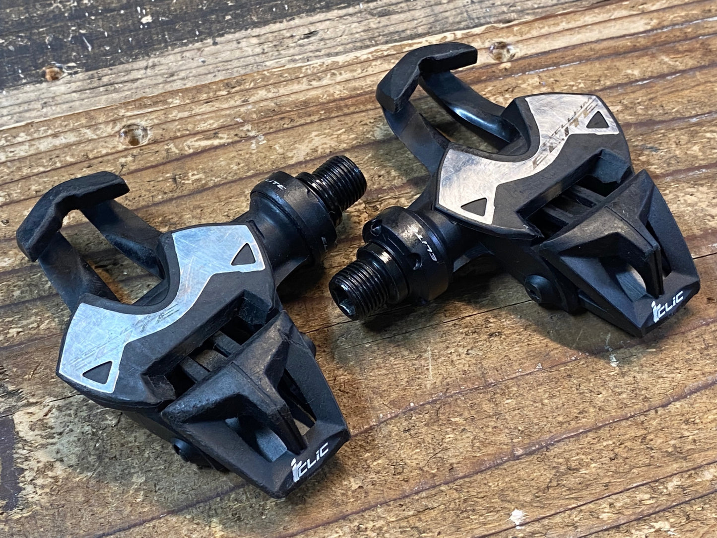 IU170 マビック MAVIC ZXELLIUM ELITE ビンディングペダル ※板バネひび割れ 軸回転抵抗大 ジャンク