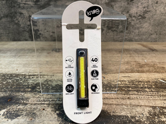 IR283 ノグ knog PLUS FRONT フロントライト 黒