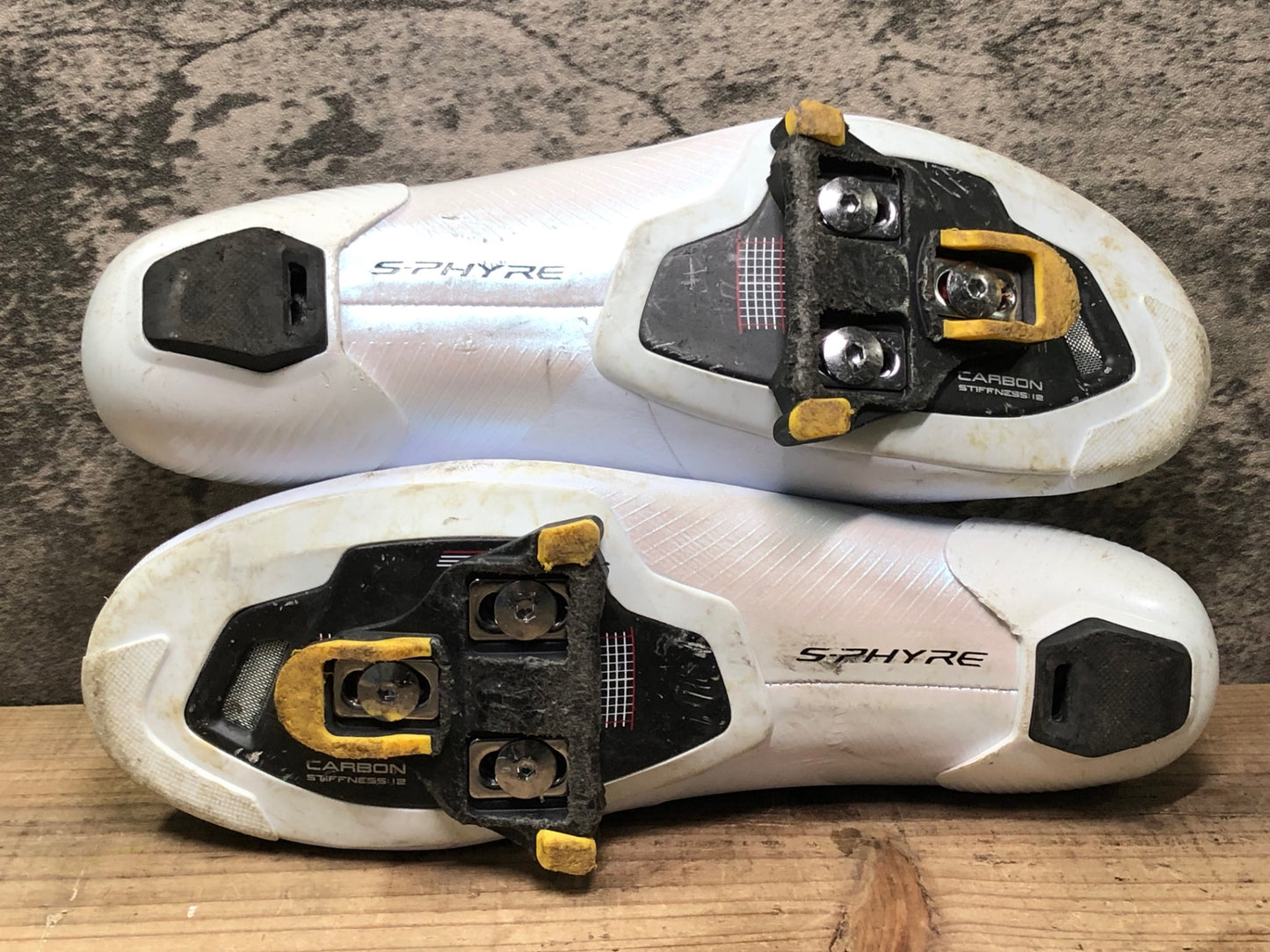 IU961 シマノ SHIMANO S-PHYRE RC9 SHRC903M W01 E ビンディングシューズ BOA SPD-SL 白 EU41