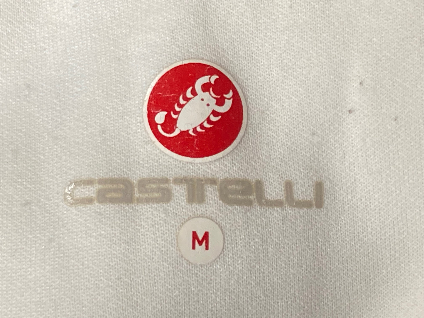 HX686 カステリ Castelli 裏起毛 長袖 サイクルジャージ  黒白 M