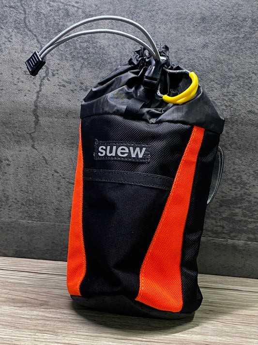 JD165 suew ShariPocket ステムバッグ 黒 オレンジ