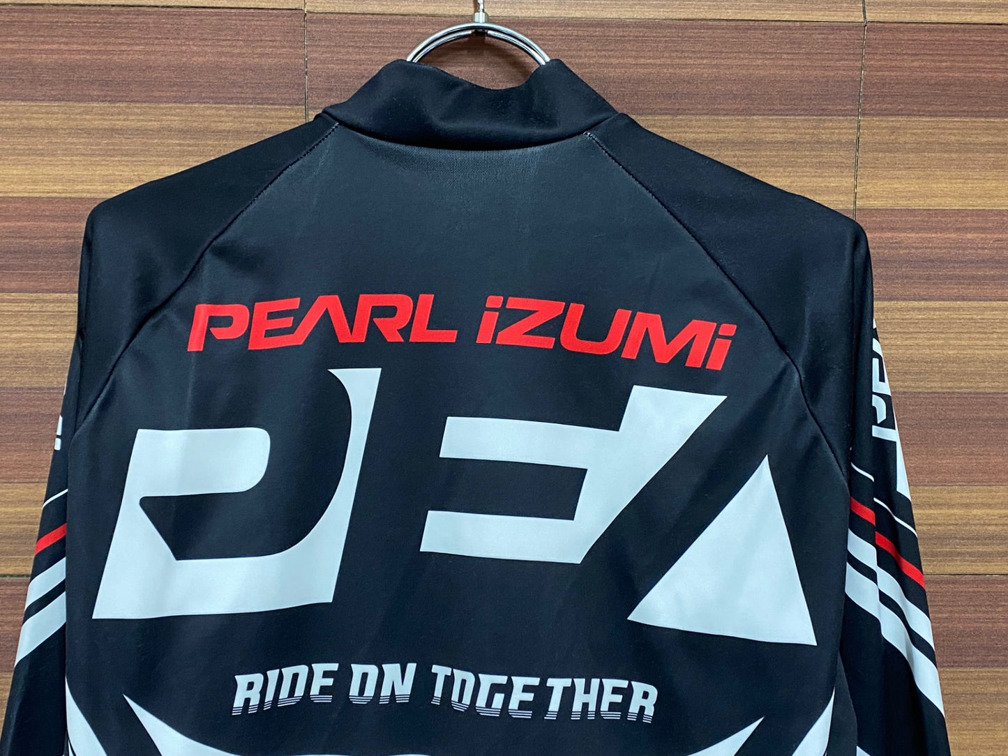 IN184 パールイズミ PEARL iZUMi 長袖 サイクルジャージ 白 黒 M 裏起毛