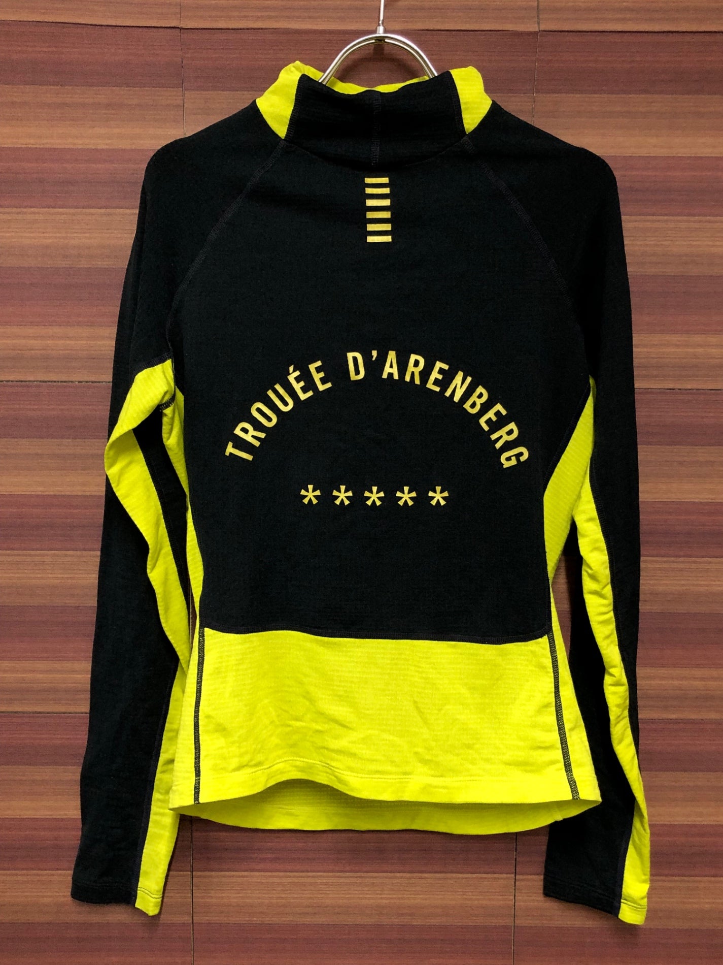 IQ661 ラファ Rapha PRO TEAM THERMAL BASE LAYER 長袖 ベースレイヤー 黒黄 M