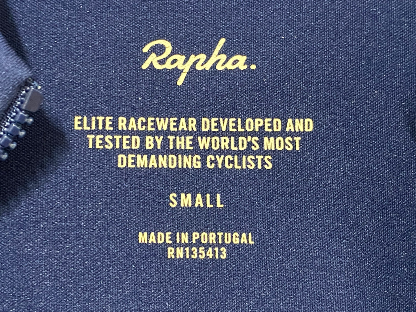 IV509 ラファ Rapha PRO TEAM MID WEIGHT JERSEY 半袖 サイクルジャージ 濃紺 S