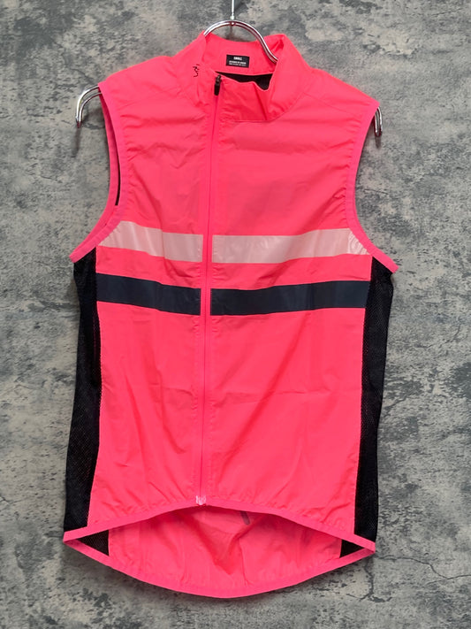 IY116 ラファ Rapha Brevet ジレ サイクルベスト S ネオンピンク