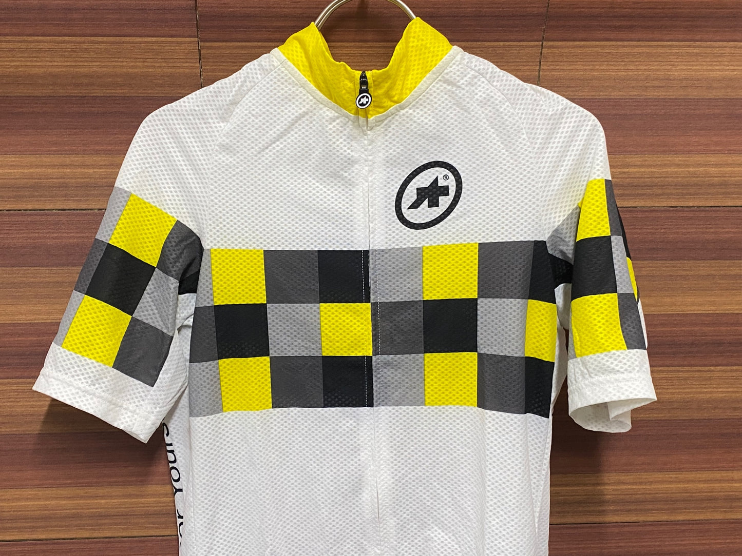 IT958 アソス assos 半袖 サイクルジャージ 白黒 M