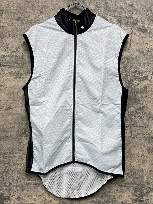 JB018 リオンドカペルミュール Lion de KAPELMUUR サイクルベスト ジレ 白 黒 XL