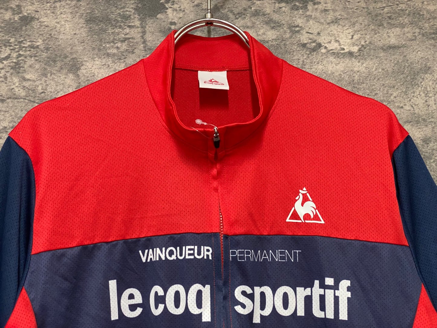 JB438 ルコック le coq sportif 半袖 サイクルジャージ Lサイズ 赤色