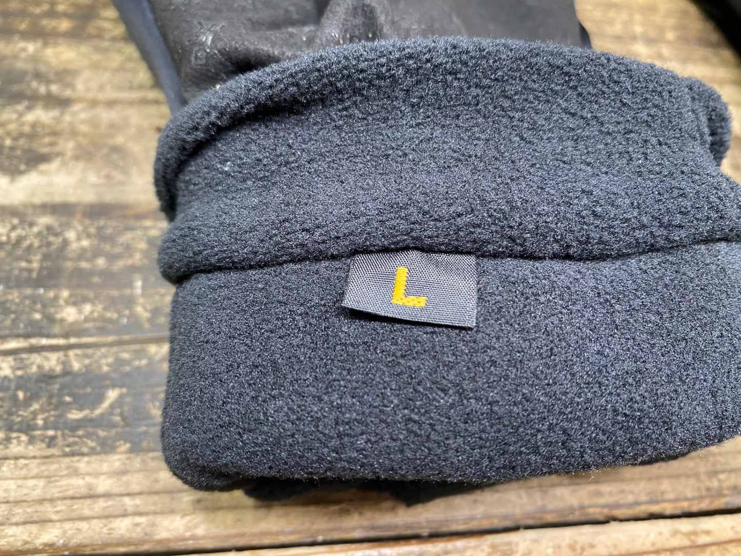 JC057 プロトンドパリ Peloton de Paris Deep Winter Gloves 長指 グローブ 黒 L 裏起毛