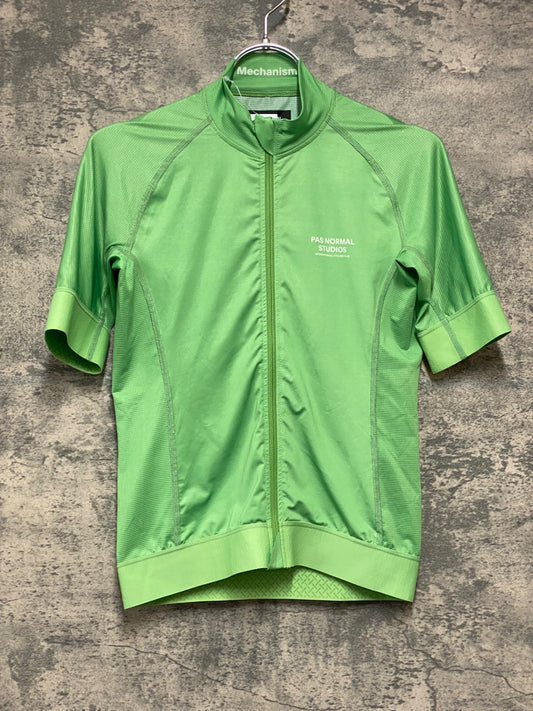 JC414 パスノーマルスタジオ Pas Normal Studios | Men's Mechanism Jersey 半袖 サイクルジャージ グリーン S