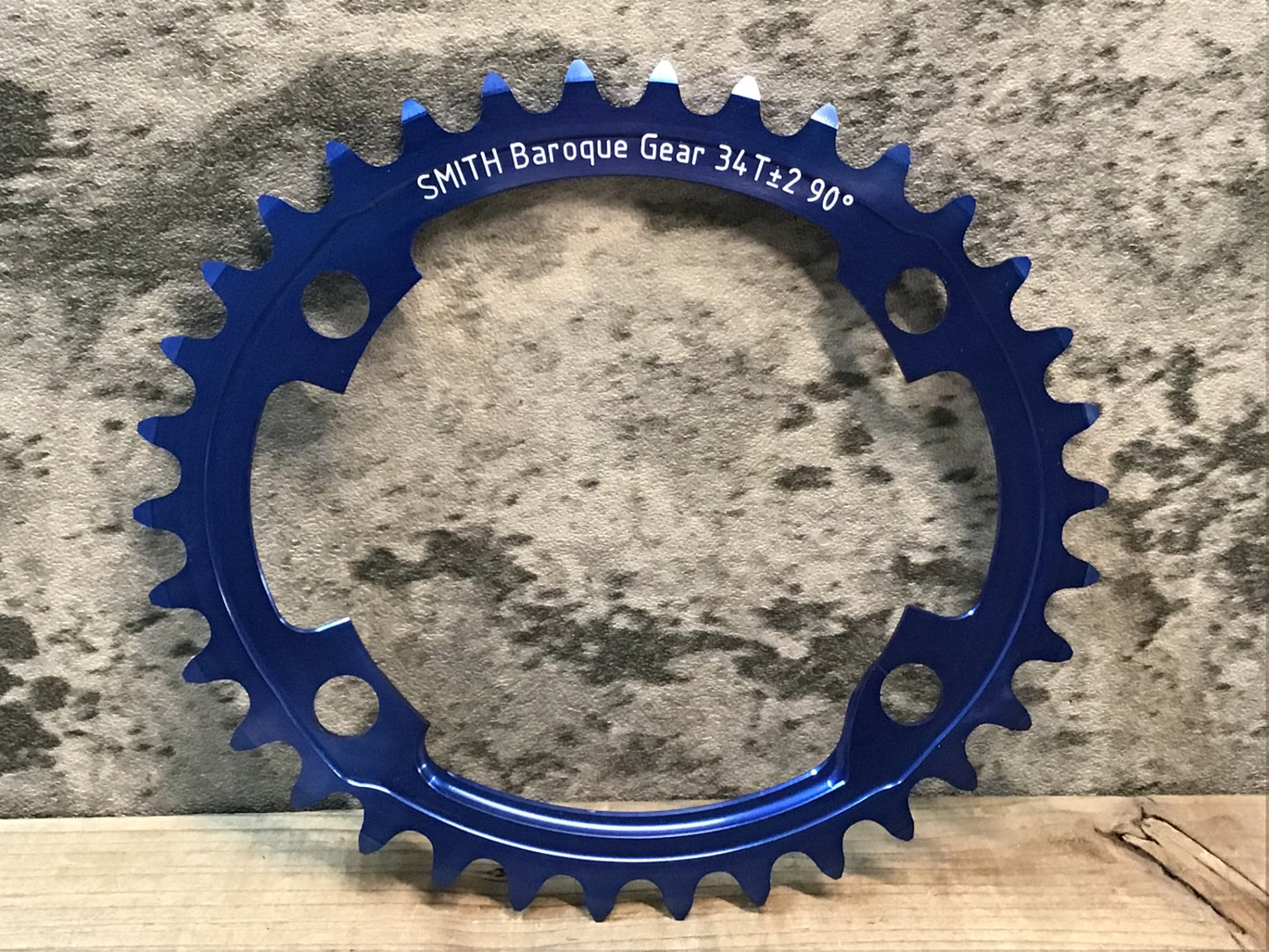 JA853 スミス SMITH バロックギア BAROQUE GEAR 楕円 インナーチェーンリング 34T 青