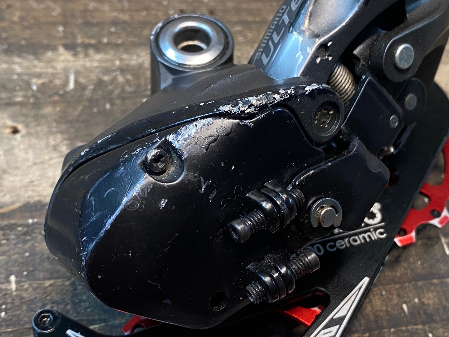 IQ646 シマノ SHIMANO アルテグラ ULTEGRA RD-6770 電動 Di2 リアディレイラー 10S プーリーケージ社外品