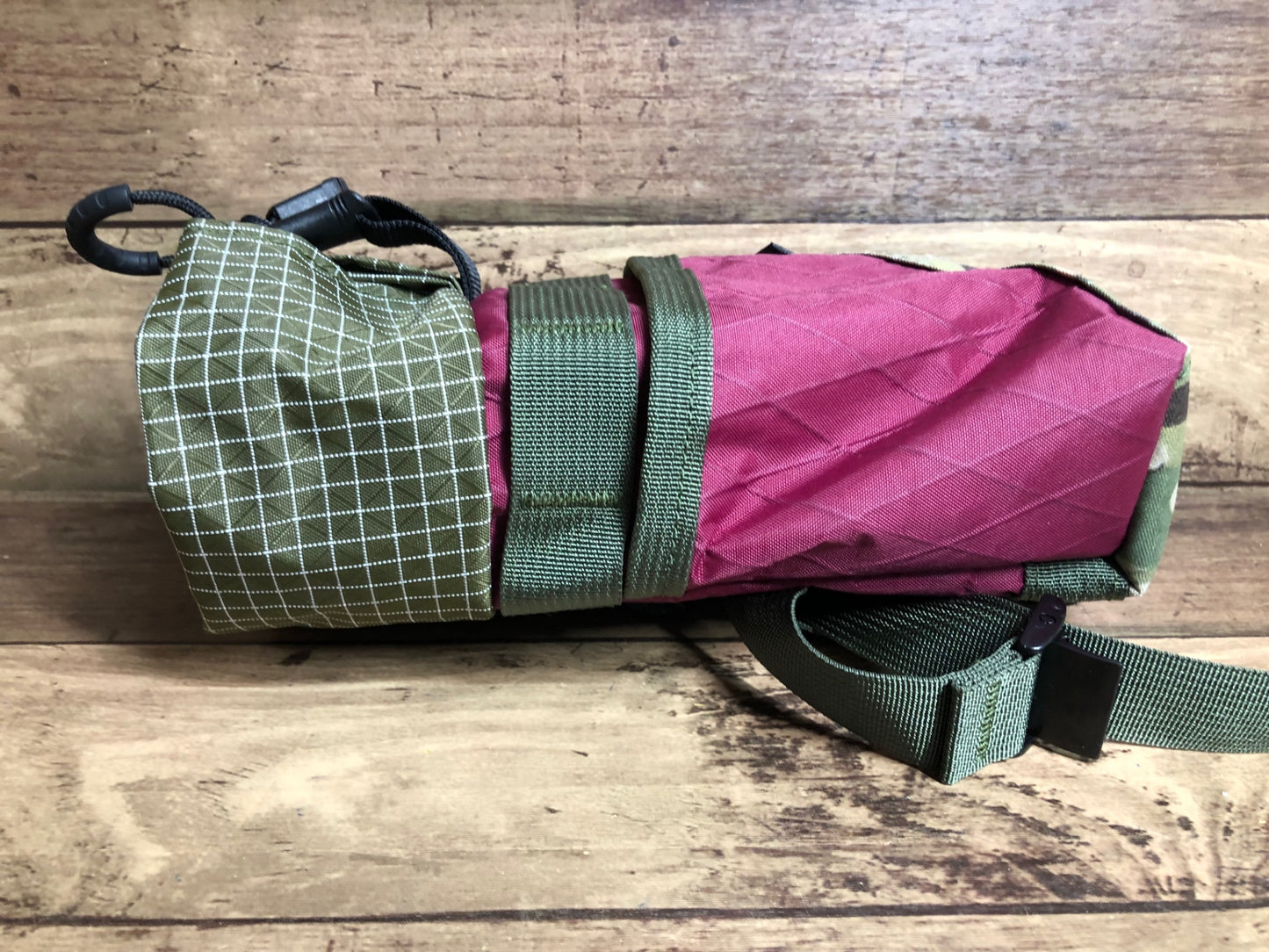 ID994 YANCO ステムバッグ stem bag バーガンディー カモフラージュ