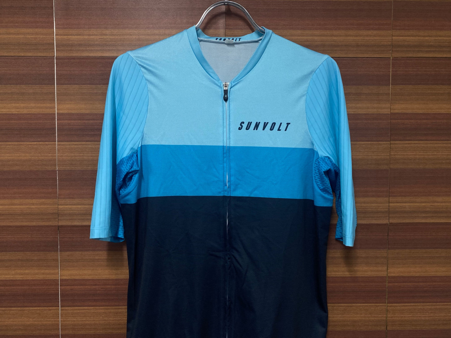 IS505 サンボルト SUNVOLT 半袖 サイクルジャージ ブルー XL