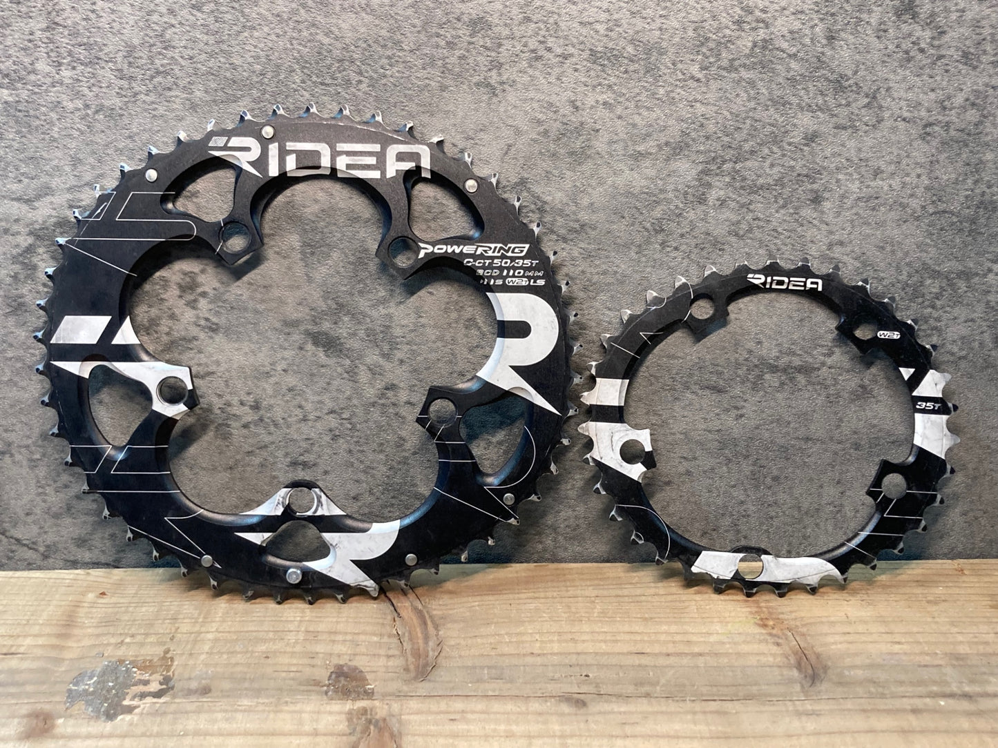 IO313 リデア RIDEA POWER RING 楕円チェーンリング 50/35T 11S 5アーム BCD110mm