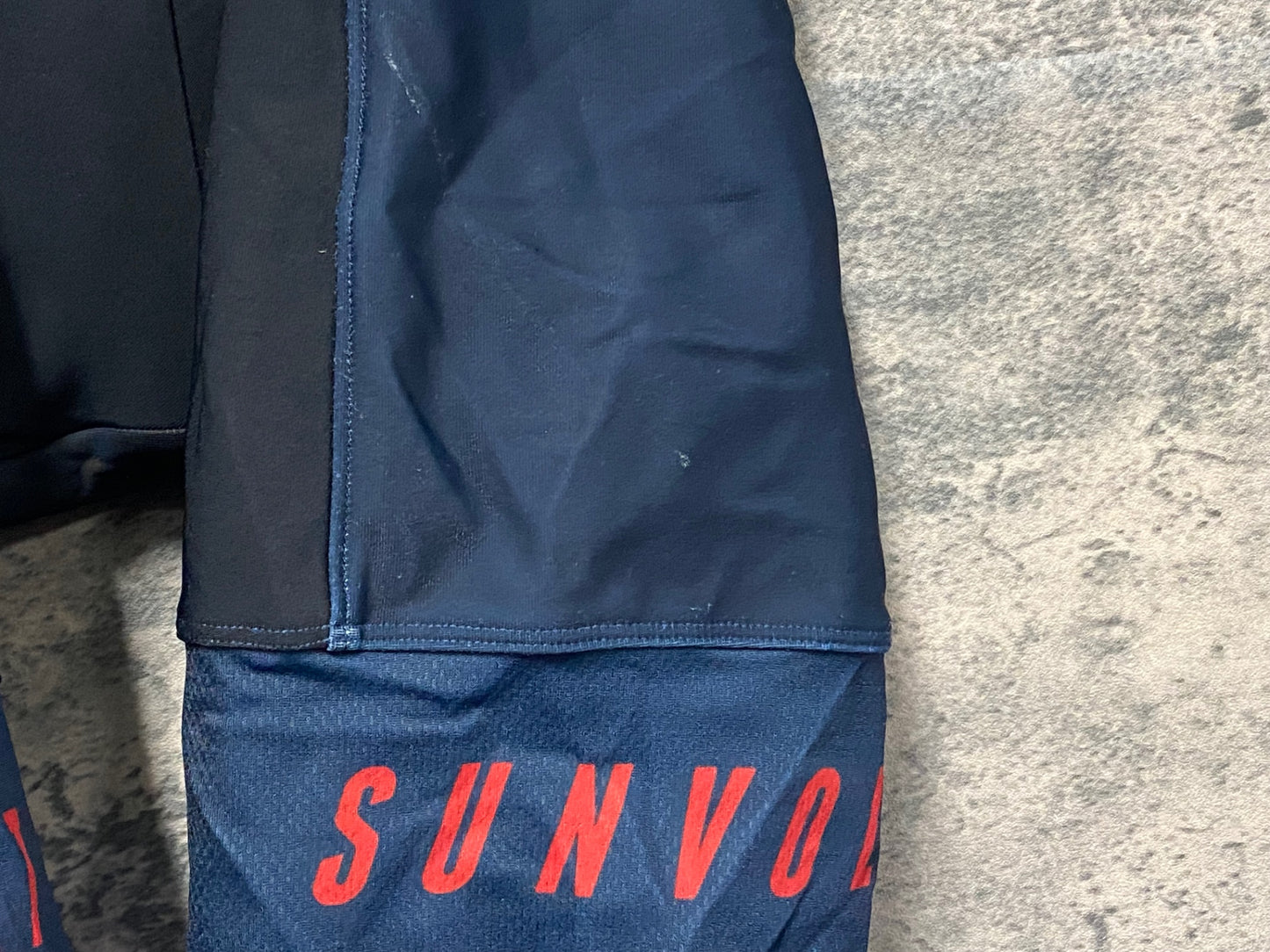 IY544 サンボルト SUNVOLT 長袖 ワンピース セパレート 裏起毛 紺 M