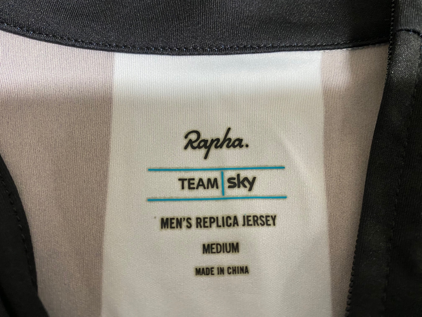 JC815 ラファ Rapha MEN'S REPLICA JERSEY 半袖 サイクルジャージ 黒 M TEAM sky