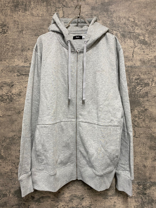 JB127 ラファ Rapha LOGO HOODIE 長袖 フーディ パーカー グレー L 裏起毛