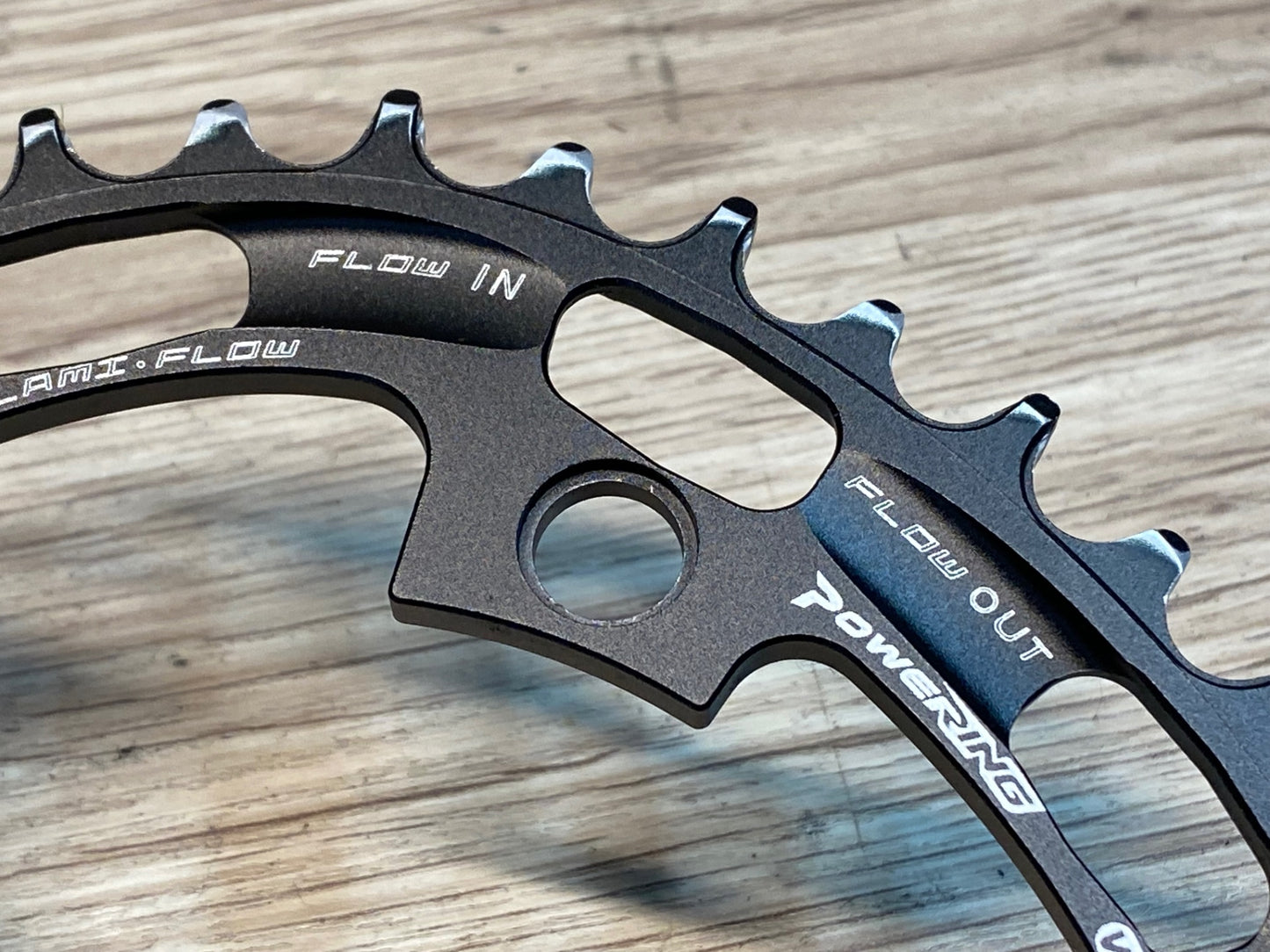 IR988 リデア RIDEA POWERRING チェーンリング ナローワイド 40T BCD110 4アーム シマノクランク対応 楕円