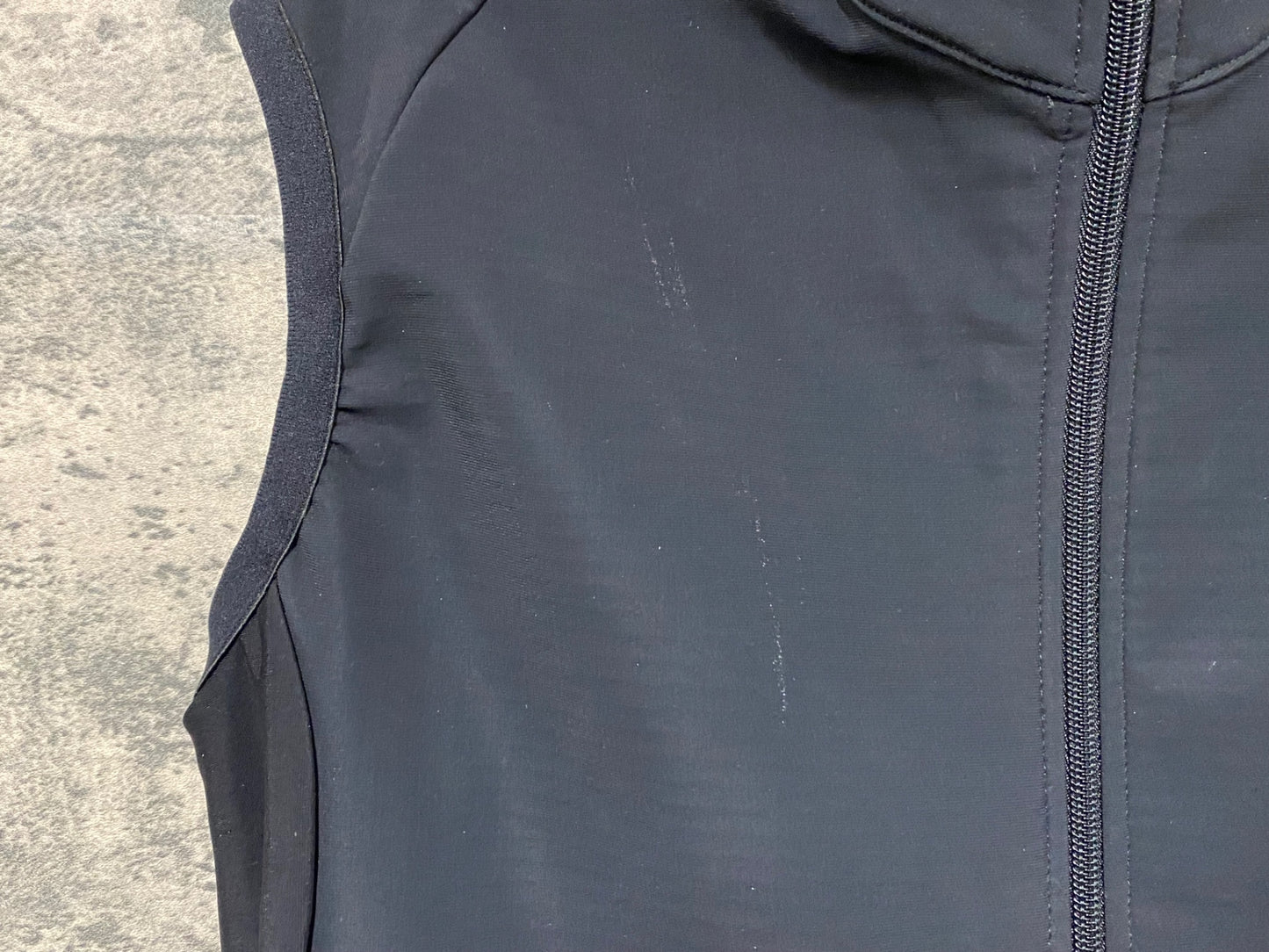 JB449 デマルキ DE MARCHI WINDPROOF FRONT VEST ジレ 黒 裏起毛 M