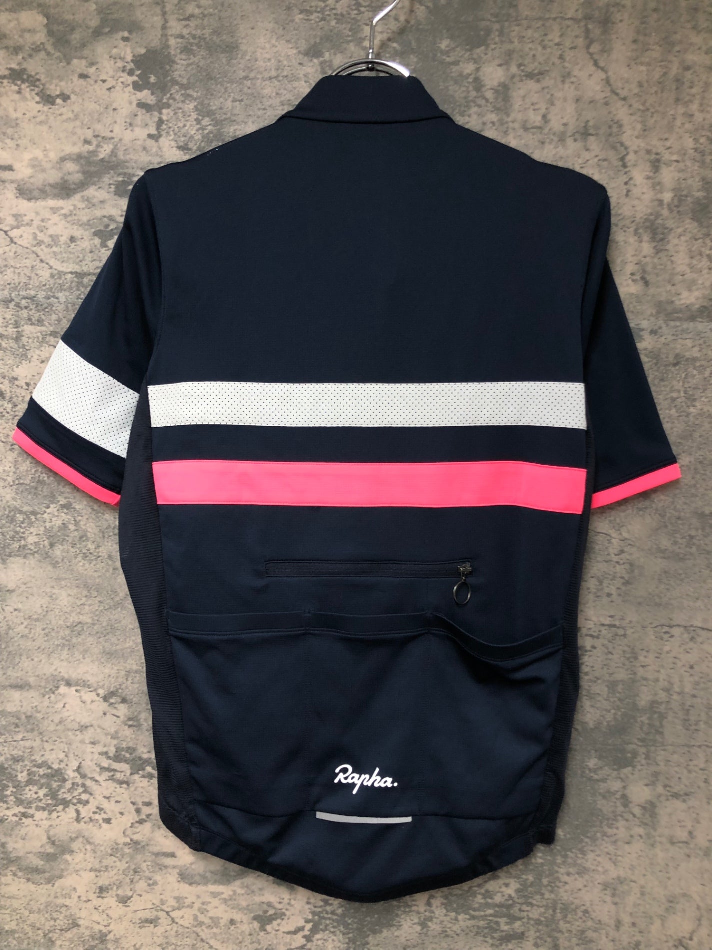 IW269 ラファ Rapha BREVET LIGHTWEIGHT JERSEY 半袖 サイクルジャージ 紺 S