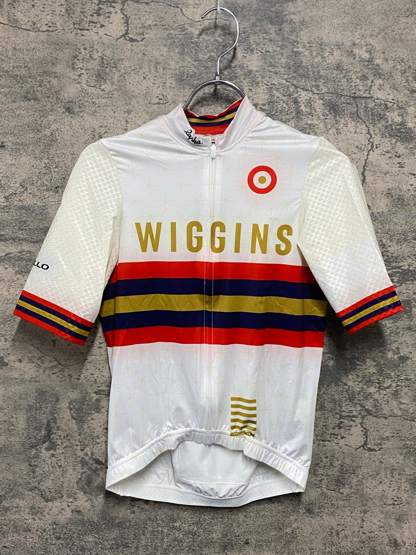 IY118 ラファ Rapha PRO TEAM AERO 半袖 サイクルジャージ XS Team Wiggins ホワイト