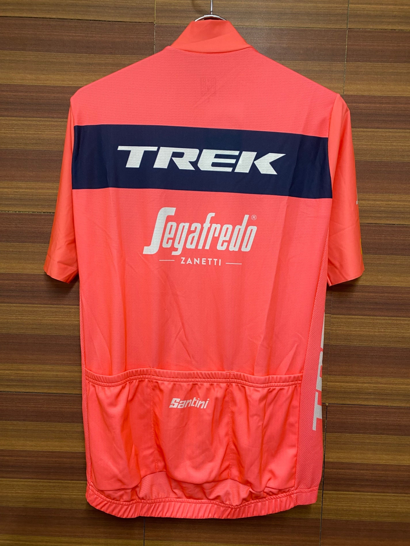 IK543 サンティーニ Santini トレックセガフレード TREK segafredo 半袖 サイクルジャージ ピンク L