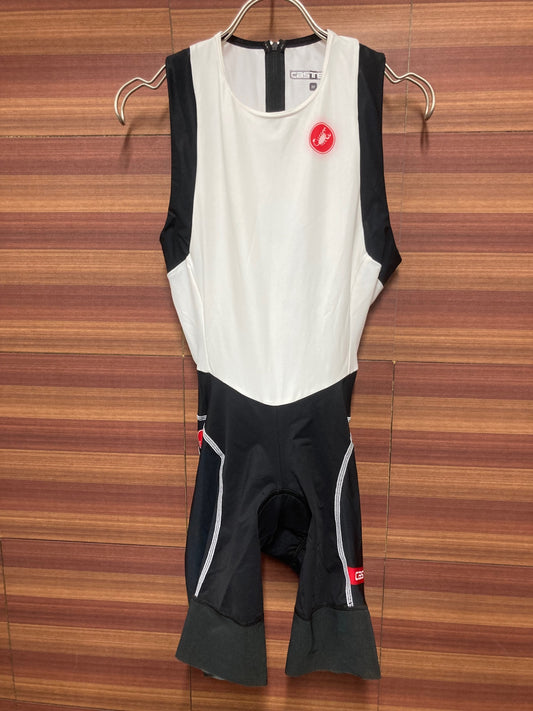 IP947 カステリ CASTELLI ROSSO CORSA ビブショーツ 白 黒 M