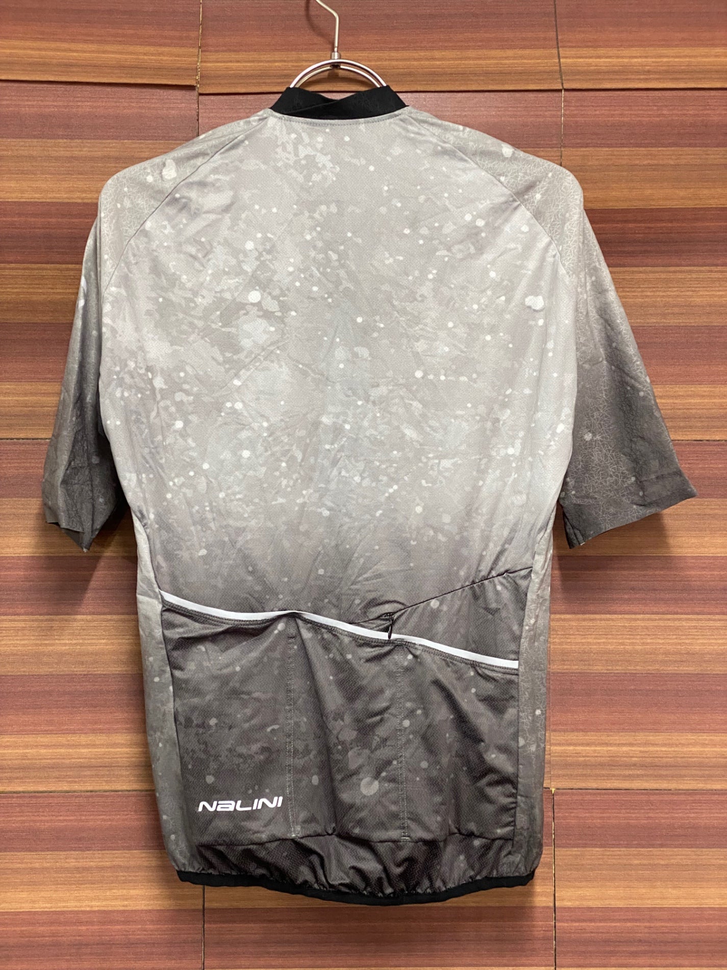 IV376 ナリーニ Nalini 半袖 サイクルジャージ 白 グレー S