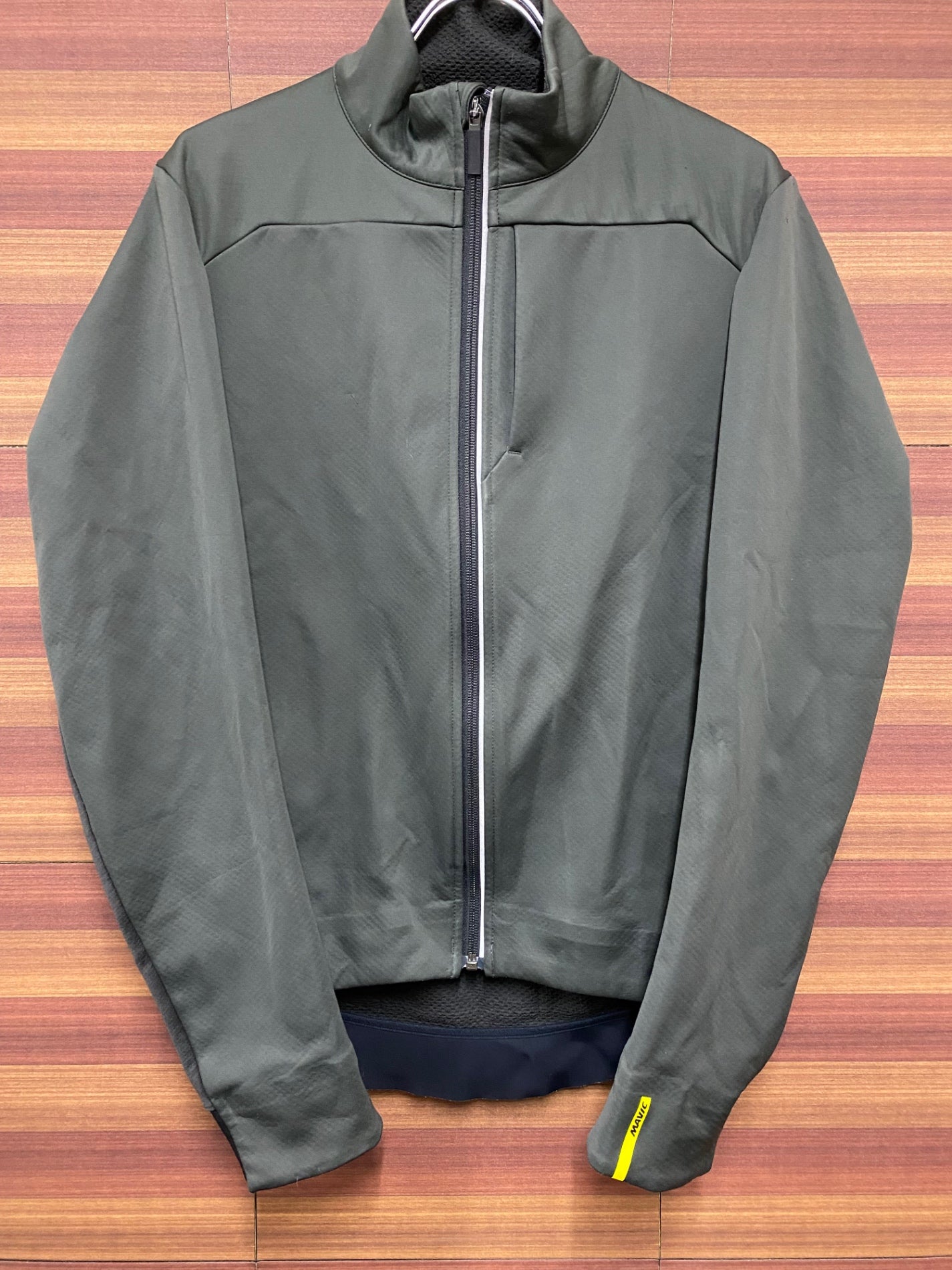 IN301 マヴィック MAVIC 裏起毛 サイクルジャケット カーキ M