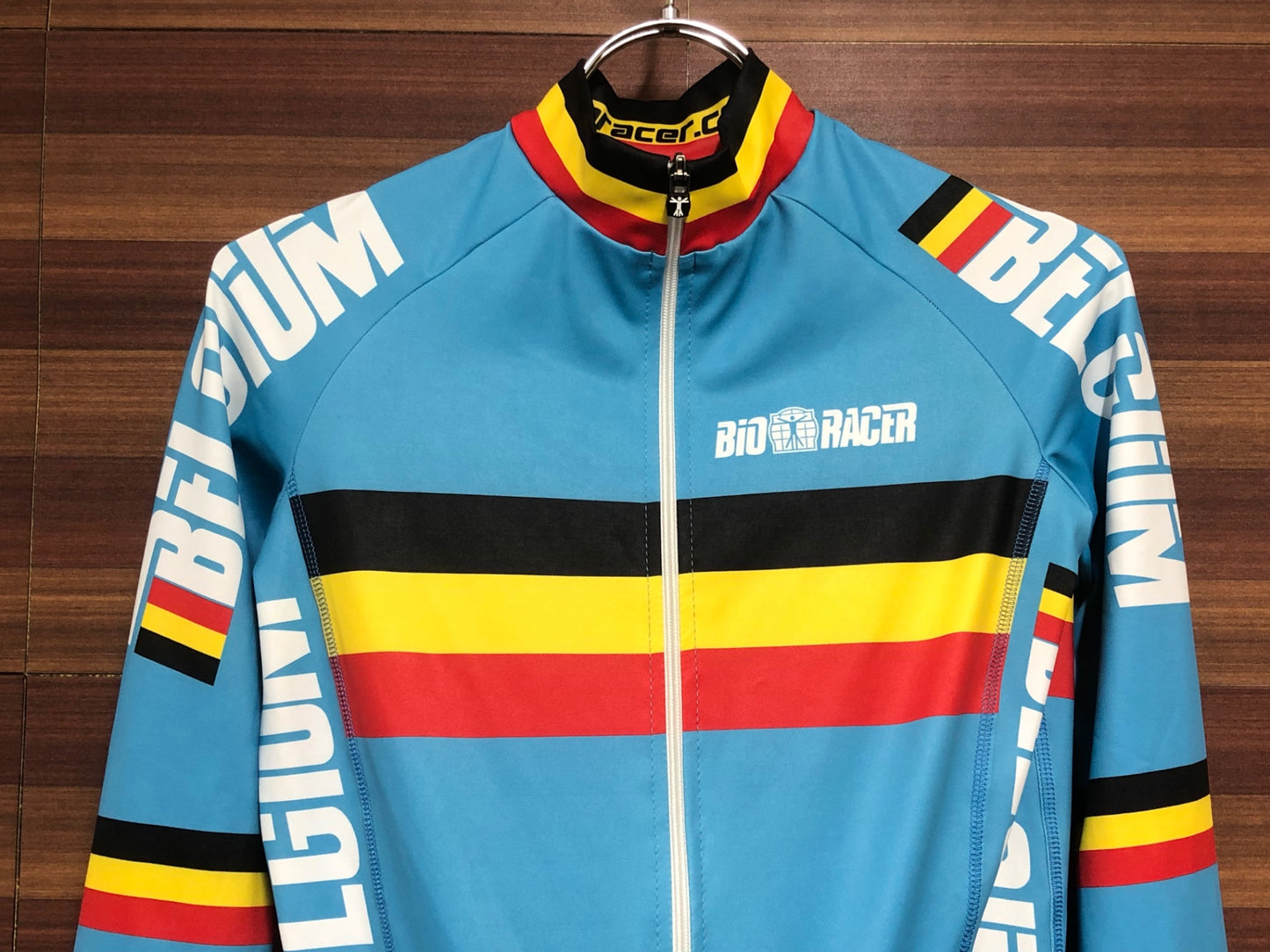 II681 ビオレーサー BIORACER 長袖 ワンピース 水色 BELGIUM XS