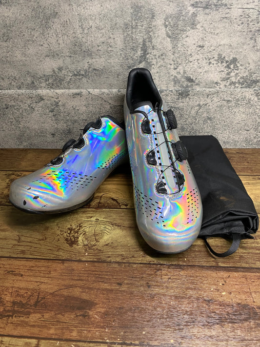 JA485 スパカズ SUPACAZ KAZZE CARBON ROAD ビンディングシューズ BOA 3穴 ホログラム EU42.5  ※インソール無
