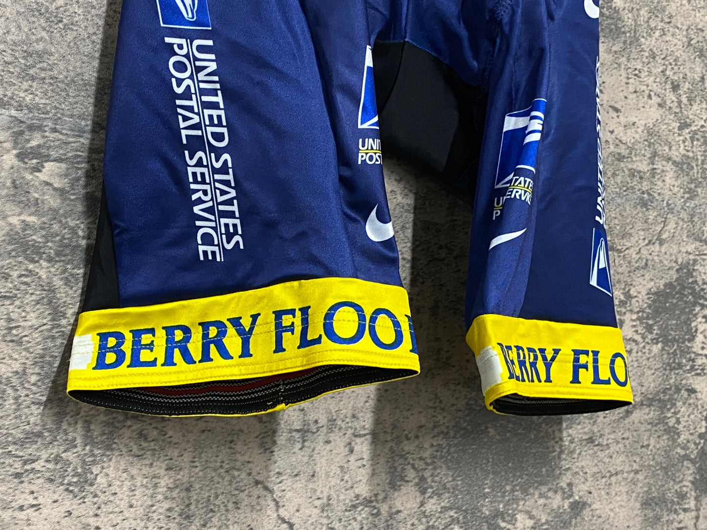 JC348 ナイキ NIKE トレック TREK UNITED STATES POSTAL SERVICE レーサーパンツ 紺黄 S