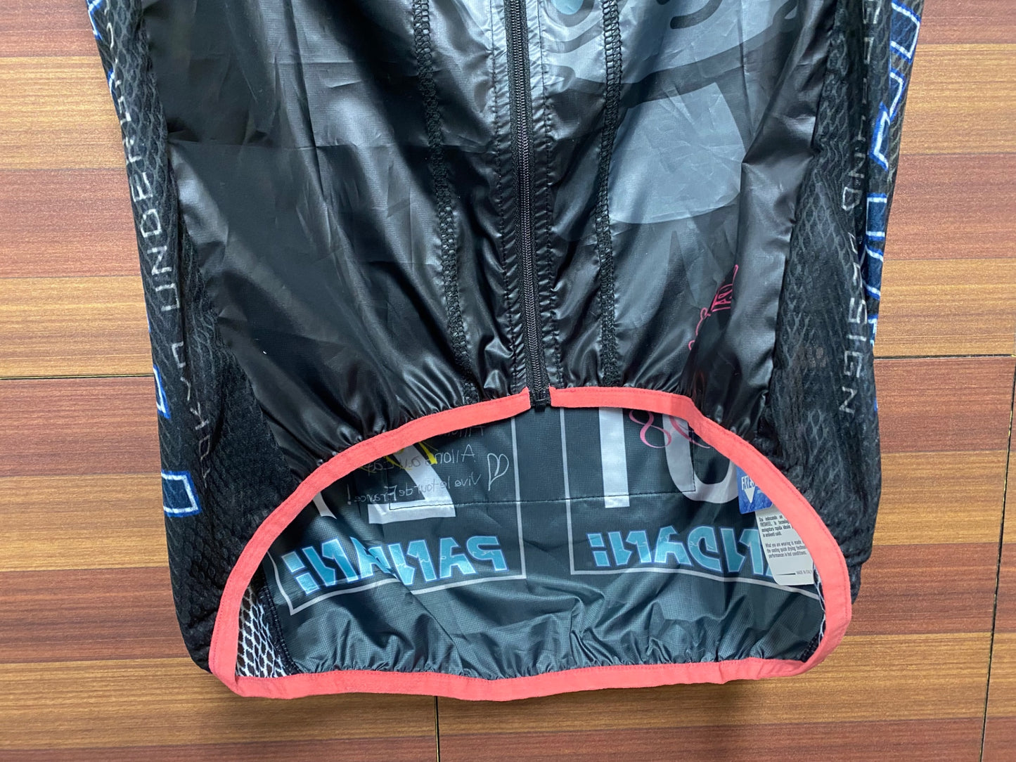 IQ216 パンダーニ PANDANI ジレ サイクルベスト 黒 ピンク S