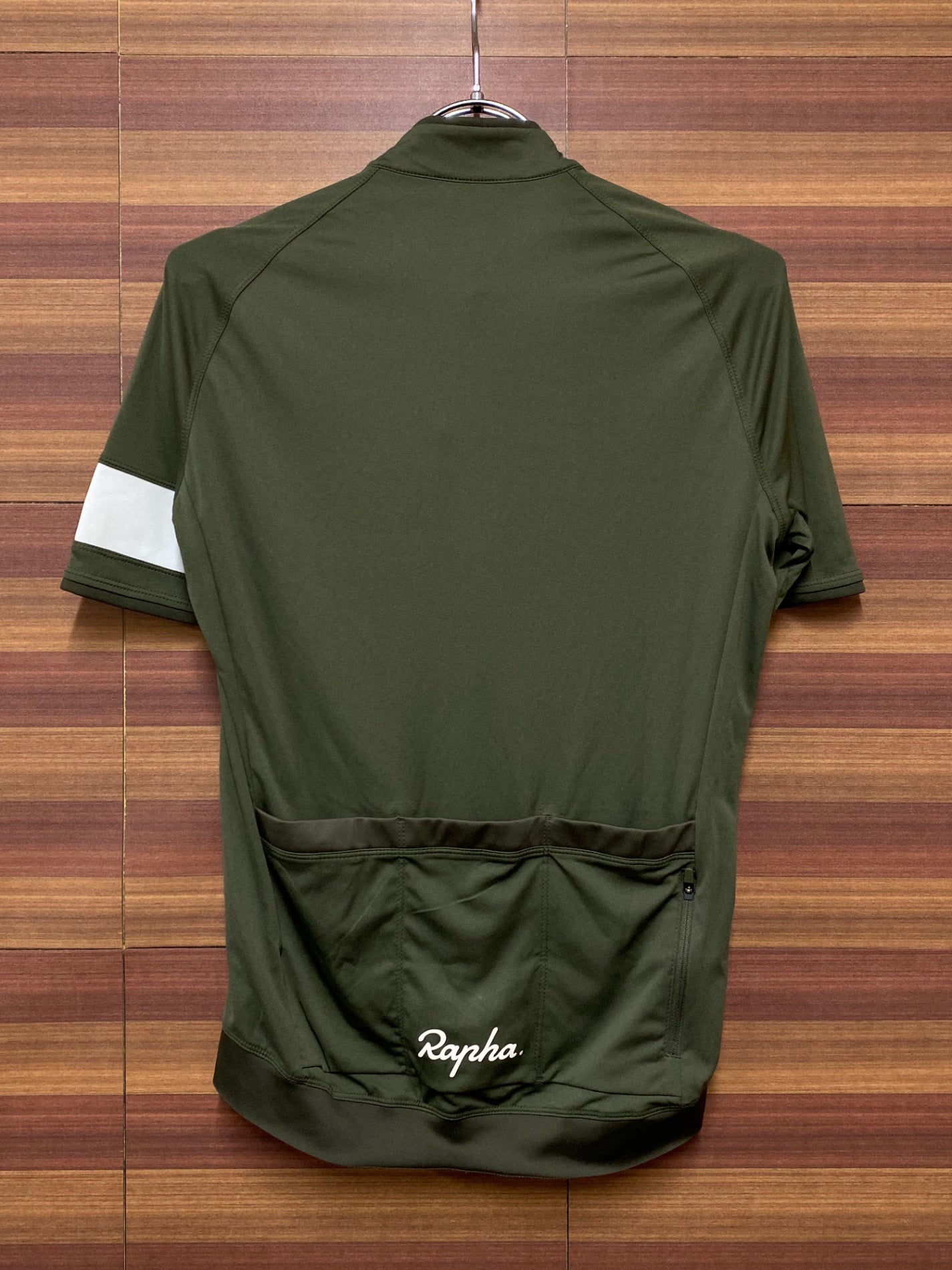 IE578 ラファ Rapha CORE JERSEY 半袖 サイクルジャージ カーキ S