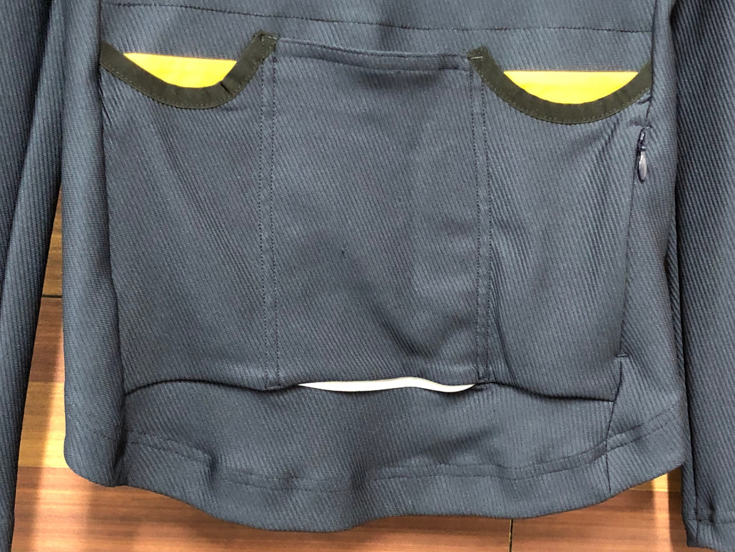 IN924 カフェドシクリステ CAFE DU CYCLISTE 長袖 サイクルジャージ S 紺 レディース