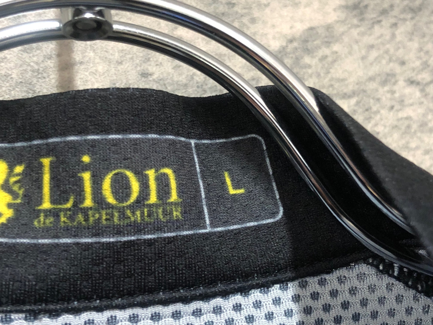 IX160 リオンドカペルミュール Lion de KAPELMUUR 長袖 サイクルジャージ 黒 紺 L