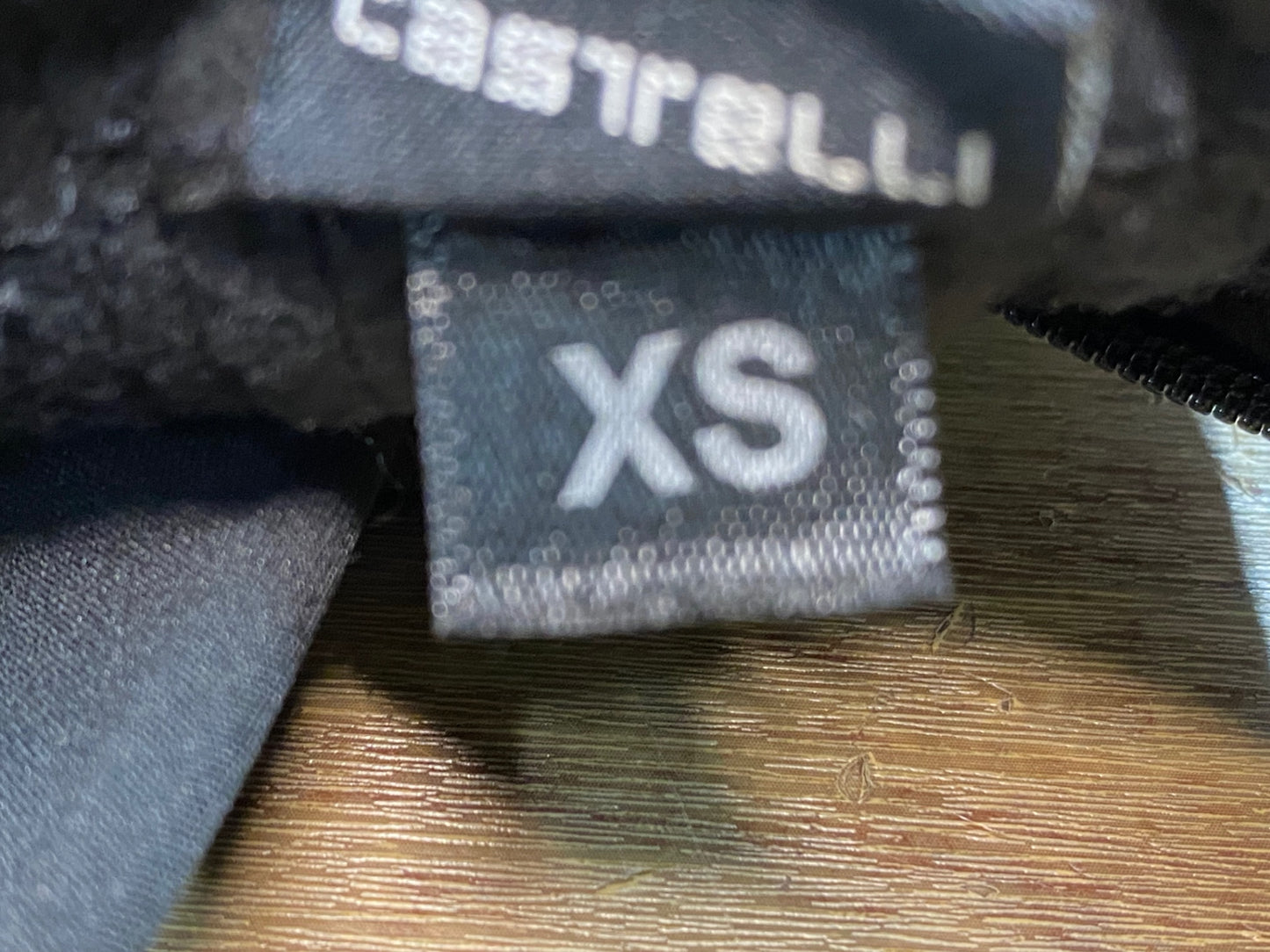 II086 カステリ CASTELLI 裏起毛 長指 サイクルグローブ 黒 XS