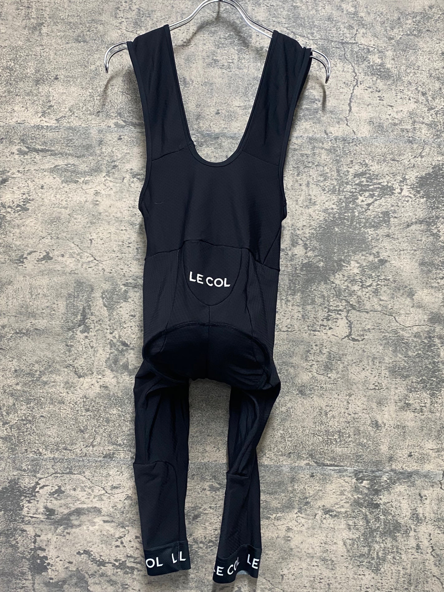 JD804 ルコル LECOL 裏起毛 ビブニッカ― 黒 S