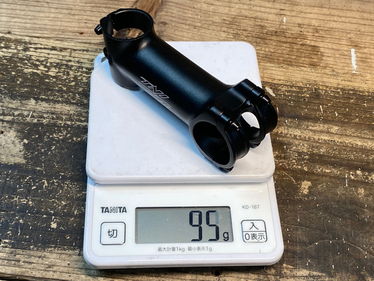 IT104 TNi ヘリウム Helium 6 アルミ ステム 黒 90mm Φ31.8 OS