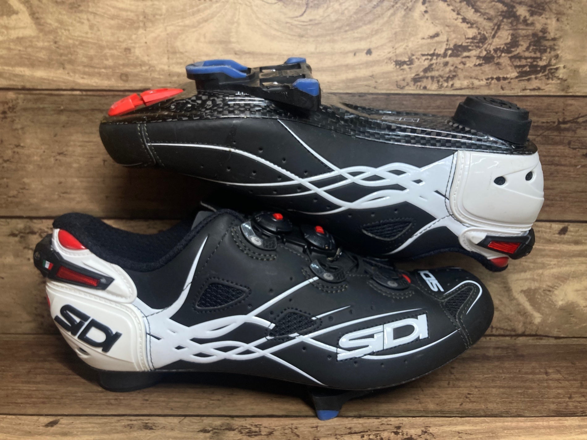 IB913 シディ SIDI ショット SHOT ビンディングシューズ SPD-SL 黒 白 EU41