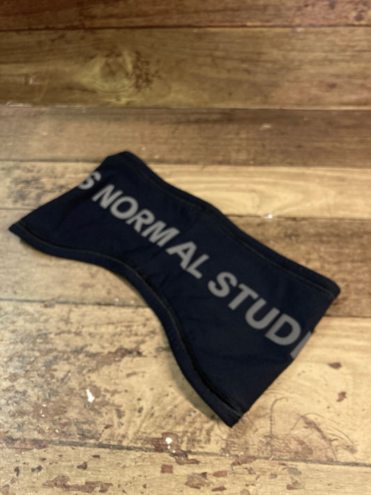 ID258 パスノーマルスタジオ PAS NORMAL STUDIOS Logo Headband ヘッドバンド 黒 裏起毛