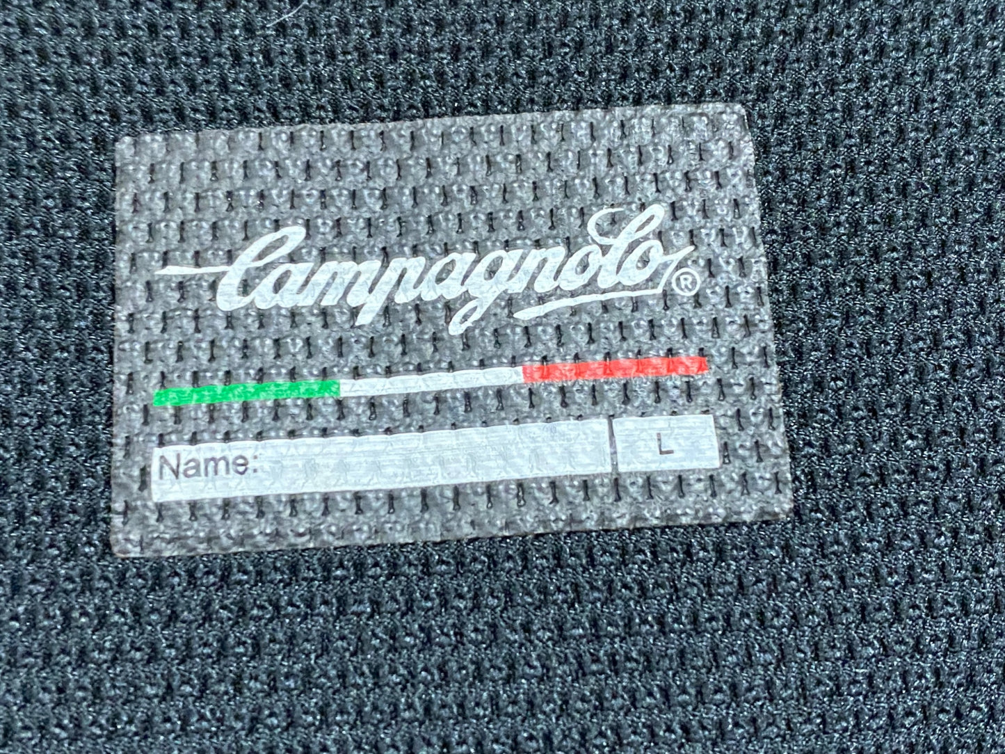 IE280 カンパニョーロ CAMPAGNOLO ビブタイツ 黒 L 裏起毛 ※側面ロゴ両側はげ、スレ