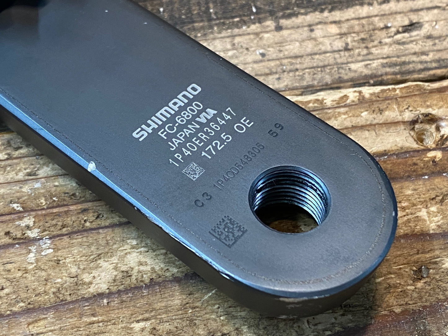 IW350 シマノ SHIMANO アルテグラ ULTEGRA FC-6800 pioneer パワーメーター クランクセット 52/36T 11S 172.5mm 動作確認済み 点検済み