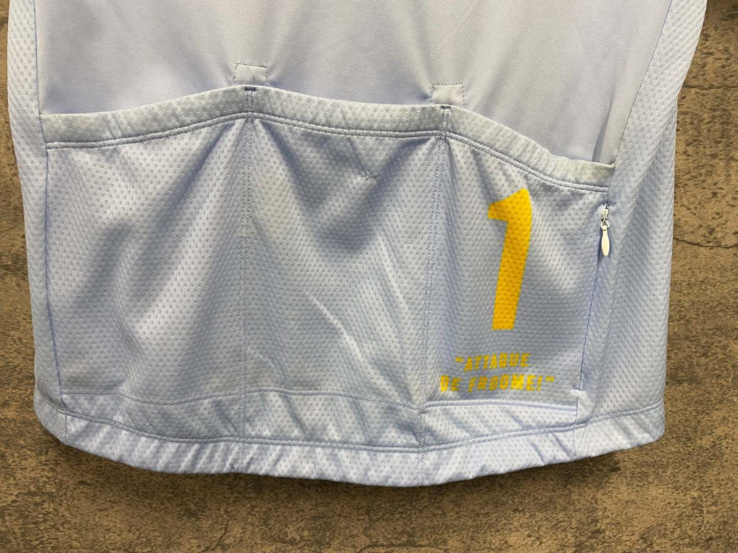 JC826 ラファ Rapha VENTOUX ATTAQUE JERSEY 半袖 サイクルジャージ 薄水色 M TEAM sky