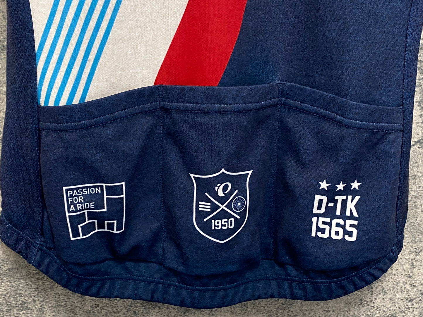 IX744 パールイズミ PEARL iZUMi 半袖サイクルジャージ グレー白 L