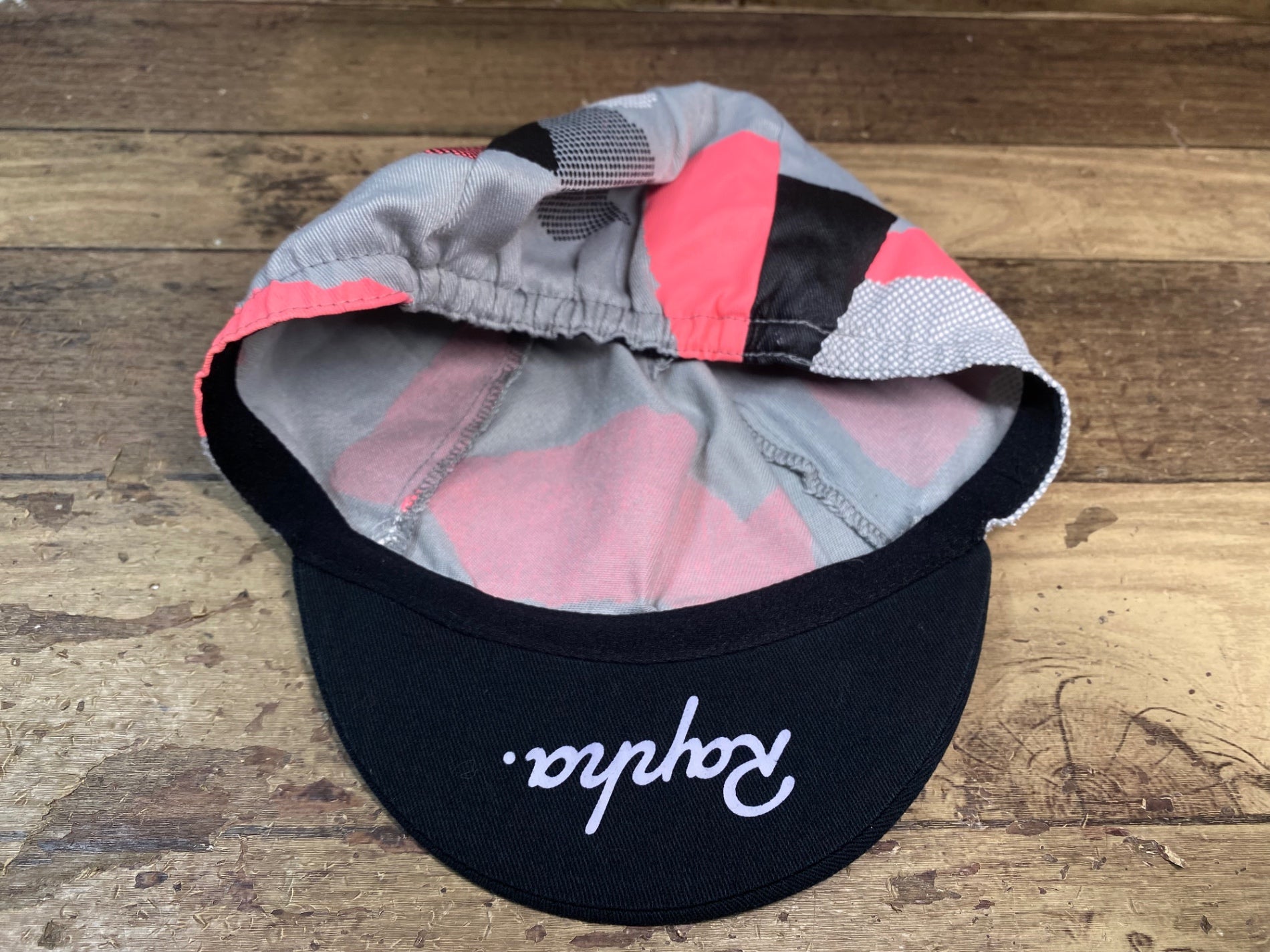 HW069 ラファ Rapha RCC CAP サイクルキャップ グレー ピンク ワンサイズ