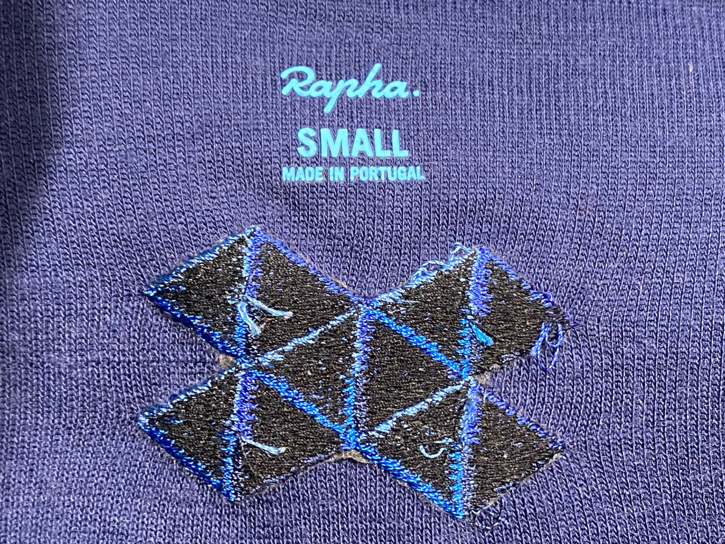 IY131 ラファ Rapha Long Sleeve Cross 長袖 サイクルジャージ S ブルー