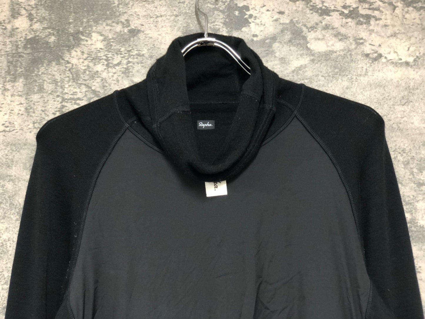 JB674 ラファ Rapha WINTER WINDBLOCK BASE LAYER 長袖 べースレイヤー 黒 XL 裏起毛