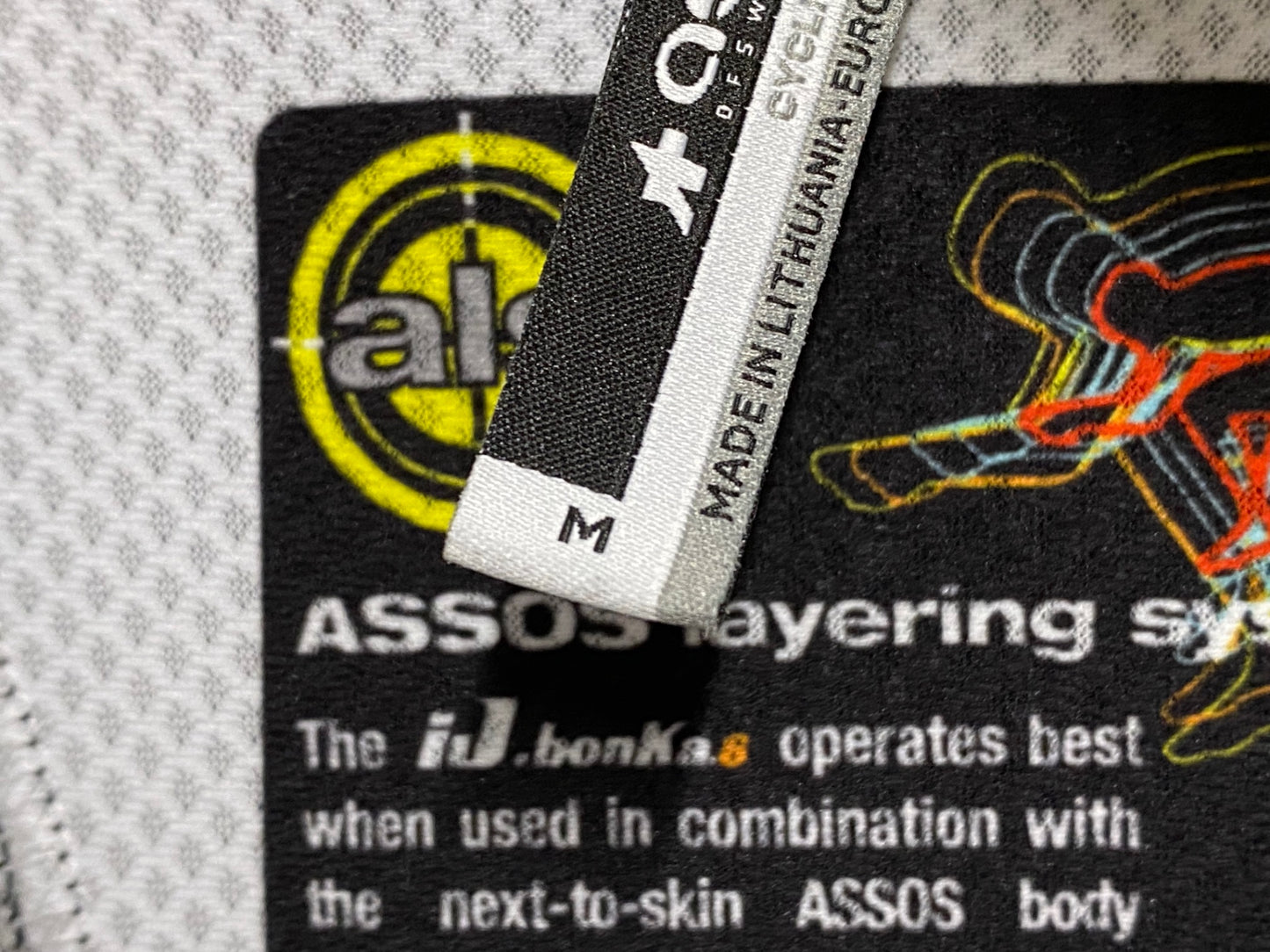 HQ856 アソス assos iJ habu 5 WINTER JACKET 長袖サイクルジャケット 白黒 M